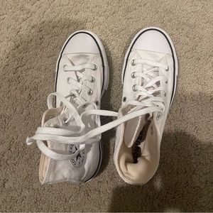 White platform chucks